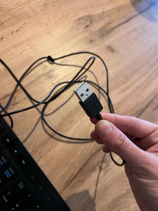 Teclado y ratones USB negros