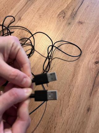 Teclado y ratones USB negros