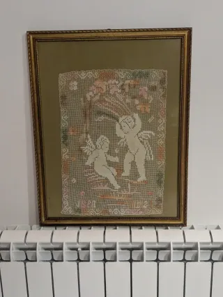 Quadro vintage con angeli