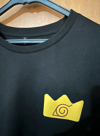 T-shirt Naruto Coroa Konoha Tamanho L