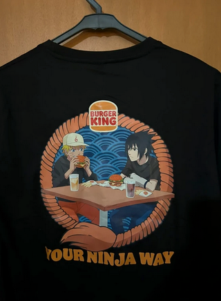T-shirt Naruto Coroa Konoha Tamanho L