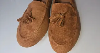 Mujer/ Mocasines ante marrón talla 38