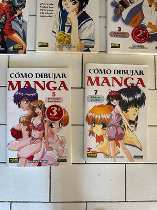 Lote libros CÓMO DIBUJAR MANGA