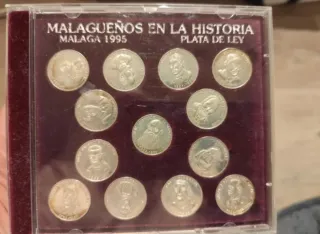 Monete d'argento Malagueños nella storia