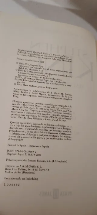 La Torre Oscura IV: Mago y cristal de Stephen King