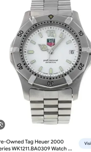 Eslabones TAG Heuer Plata.