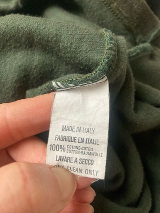 Mini abito velluto verde oliva tg S