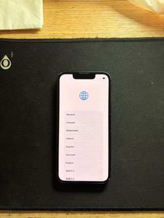 iPhone 13 mini azul, funciona perfecto