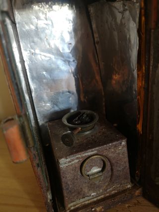 Antiguo Farolillo ferroviario vintage RENFE.