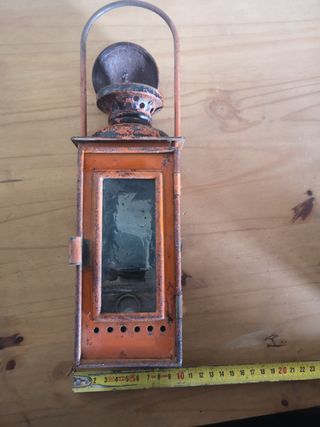 Antiguo Farolillo ferroviario vintage RENFE.