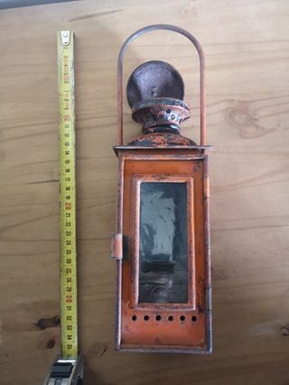 Antiguo Farolillo ferroviario vintage RENFE.