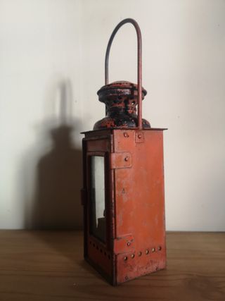 Antiguo Farolillo ferroviario vintage RENFE.