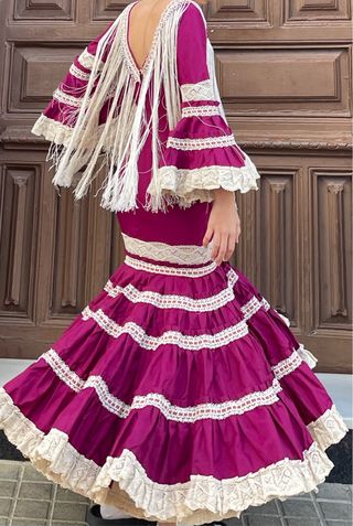 Traje Flamenca Canastero Talla 34 o de niña