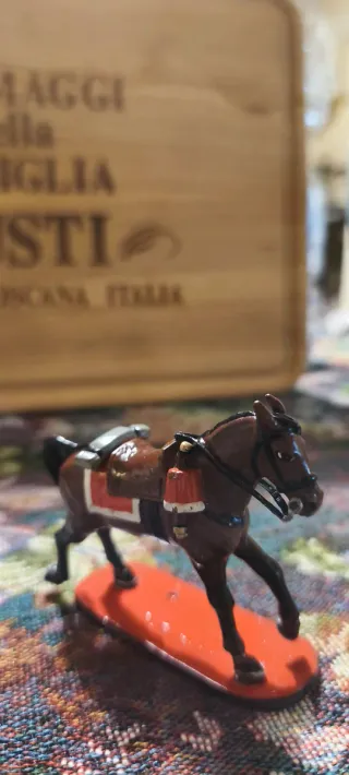 Miniatura Vintage Cavallo German Alliens Banner Of