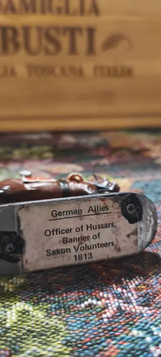 Miniatura Vintage Cavallo German Alliens Banner Of