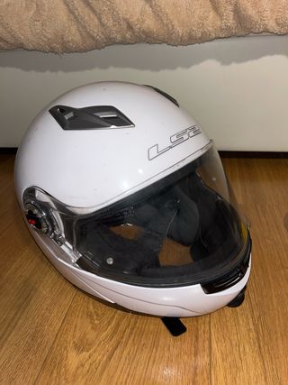Casco Moto LS2 Blanco Talla L