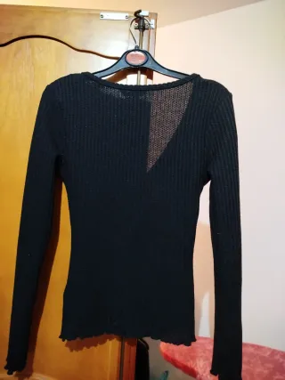 Jersey negro manga larga