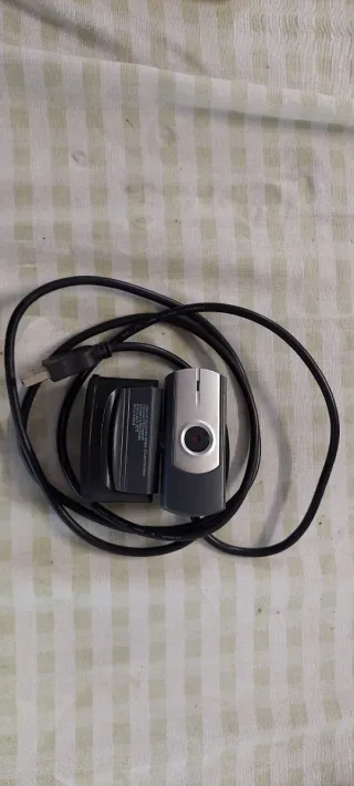 Webcam USB Plata y Negra