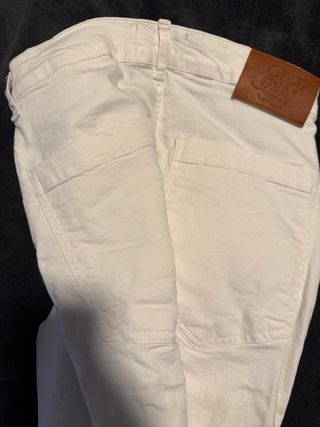 Pantalón SIKSLIK blanco Roto Talla M