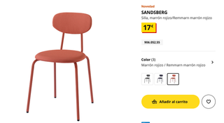 Mesa Comedor IKEA + 3 Sillas Rojas