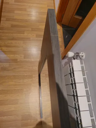 Espejo de entrada madera y cristal