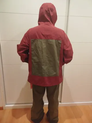 Abrigo de Snow Volcom granate y Verde