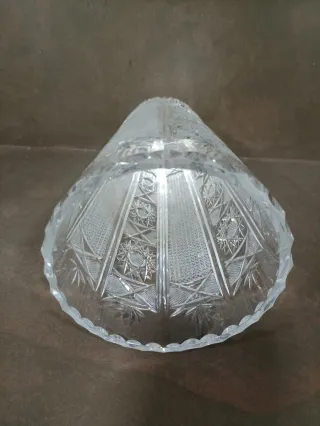 Jarrón Bohemia Cristal Tallado