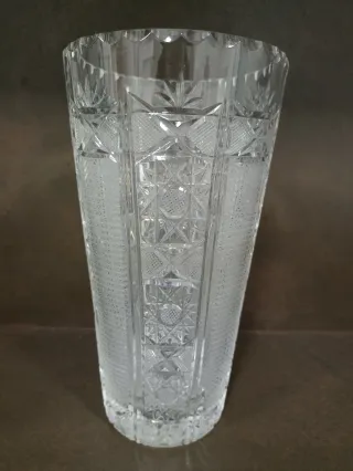 Jarrón Bohemia Cristal Tallado