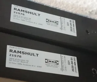 8 Escuadras Ikea Negras