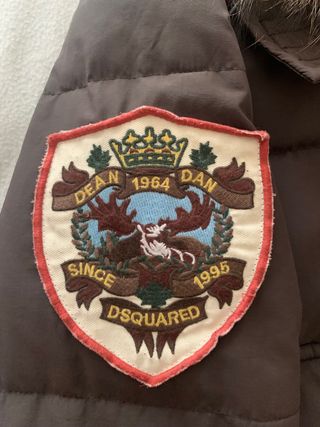 Chaqueta Puffer Dsquared2 DSQ Talla 50 Marrón