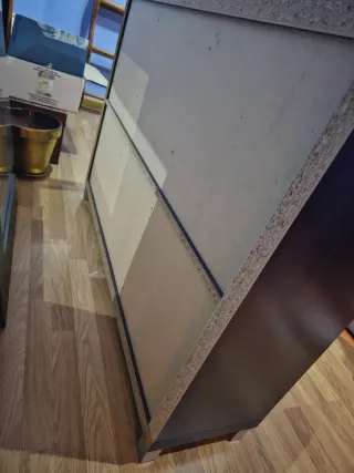 Mueble recibidor madera y metal