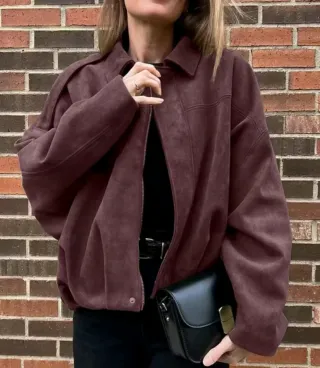 Chaqueta bomber negra