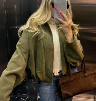 Chaqueta bomber negra