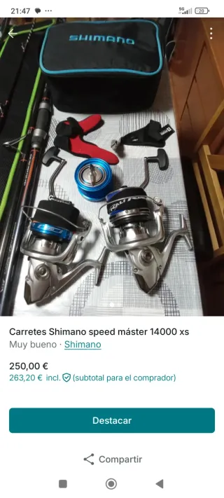 2 Mulinelli Shimano Speed Master 14000 XS
