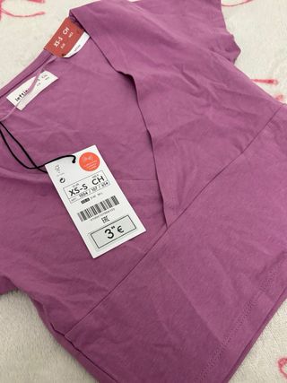 Top corto lila Lefties Talla XS-S