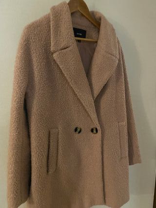 Abrigo rosa teddy