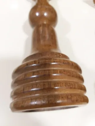 Soportes de madera para barras de cortinas