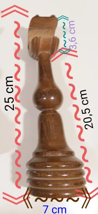 Soportes de madera para barras de cortinas