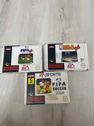3 Giochi SNES: NBA 96 e FIFA 96 Soccer