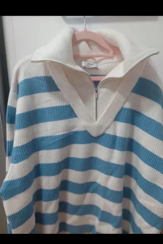 Jersey Mango Rayas Azul Talla 3XL