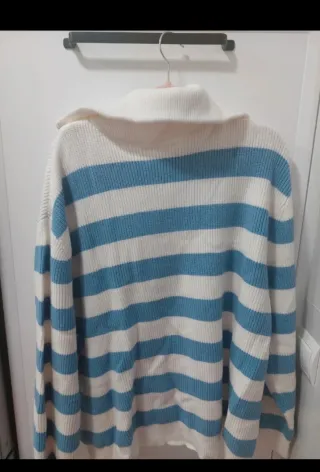 Jersey Mango Rayas Azul Talla 3XL