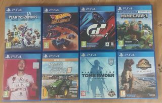 PS4 Slim 1TB CUH-2216B + 2 Mandos + 8 Juegos