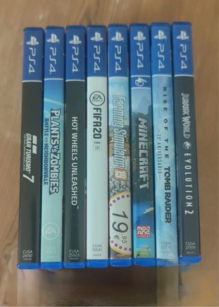 PS4 Slim 1TB CUH-2216B + 2 Mandos + 8 Juegos