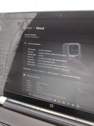 PC Portatile HP Intel i5 8Ram 500GB Window 11