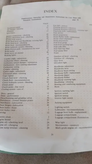 Manual Jaguar 3.8 Litre Mark 2