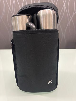 Termo con 2 Vasos Metálicos