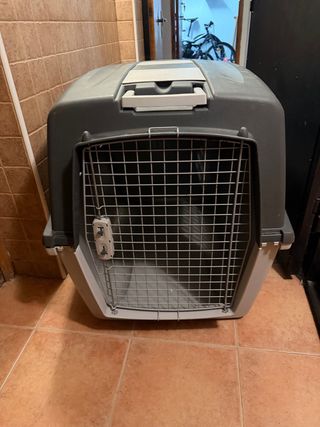 Transportín Perros XL Gris y Blanco