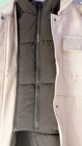 Chaqueta Desigual Beige y Verde Mujer