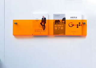 Expositor Metacrilato Naranja 50cm