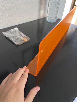 Expositor Metacrilato Naranja 50cm
